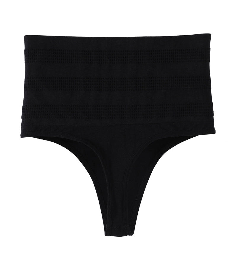 High Waist Sexy Triangle Thong Briefs Tummy Control Shapewear Panties
