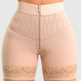 Sorelyne® Internal Hooks Firm Compression Zipper Butt Lift Peachy Shaper Shorts