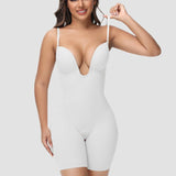 Sorelyne® Women's U Plunge Strapless Tummy Control Bodysuit Low Back Built In Bra Shapewear