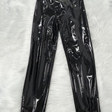 Sorelyne® PU Leather Mirror New Slim Tight Leather Pants for Women Fashionable and Versatile