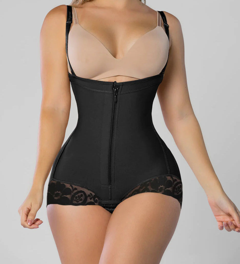 Sorelyne® Tummy Control Girdle Shaper Bodysuit Zipper Opern Bust