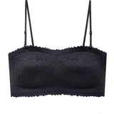 Women's Strapless Lace Non-slip Seamless Wireless Tube Top Bra