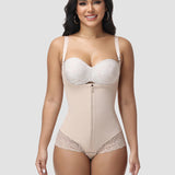 Sorelyne® Lace Trim Double Compression Shapewear Bodysuit