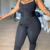 Sorelyne® Women's Sleeveless Jumpsuit Tummy Control One Piece Waistband Bodycon Yoga Romper