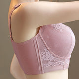 Women‘s Sexy Push Up Soft Wire Bra Breathable Thin Anti-Sagging Lace Bralette