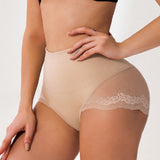 Women's Seamless Mesh Tummy Control Breathable Shapewear Briefs Panties