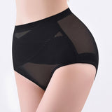 Mid Rise Cross Compression Shapewear Underwear Mesh Tummy Control Shaping Panty