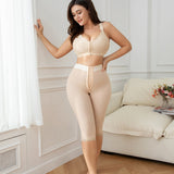 Sorelyne® Slimming Tummy Control Panties Knee Length Thigh Shaping Leggings Beige