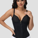 Sorelyne® Girdles Colombianas Love Pattern Corset Top Zipper Waist Trainer