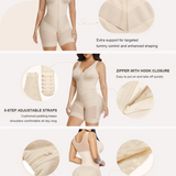 V-shape Shaping Stretch Band Tummy Control Full Body Zipper Shaper