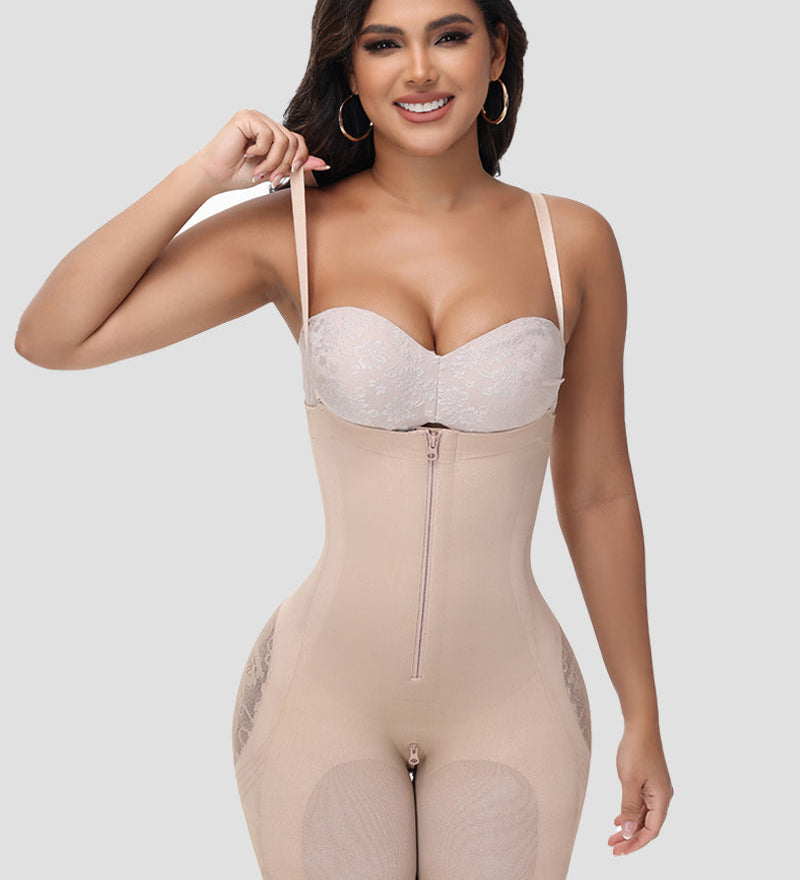 Sorelyne® Hip Mesh High Waisted Girdle Shaping Shorts with Zip Closure for Women