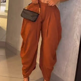 Sorelyne® Leisure High Waisted Pleated Wide Leg Harem Pants