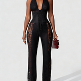 Sexy Lace Corset Jumpsuit