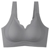 Thin Breathable Wire Free Double Lift Anti Sagging Minimizer Bra