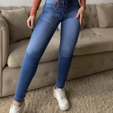 Sorelyne® High Waisted Lace-up Women's Slim Stretch Jeans