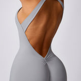 Peach Hip-lifting and Beautiful Back Quick-drying Yoga Jumpsuit