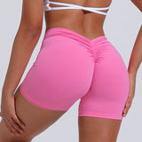 V Back Push Up High waist  hip lifting Workout Yoga Shorts