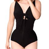 High Waist Ruched Shaping Swimsuits One Piece Tummy Control Swimwear
