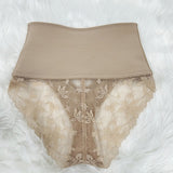 Sorelyne® Front-opening Shapewear with Lace Trimmed Tummy Control Panty