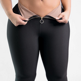 Sorelyne® Black Slim Fit Tummy Control Zipper Butt Lift Leggings