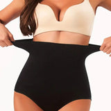 Seamless High Waist Shaping Panties Comfy Tummy Control Hip Lifting Slimming Brief