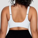 Mesh Patchwork V Neck Comfort Seamless Push up Shaping Bra