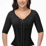 Sorelyne® Girdles Colombianas High Compression Half Sleeves V Neck Waist Trainer