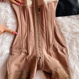 Sorelyne® Buckle Front Open Bust Crotch Zipper Tummy Control Shapewear Girdles Colombianas