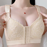 Front Closure Minimizer Butterfly Backless Bra Adjustable Wireless Comfort Bra