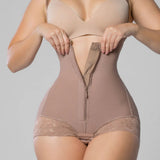 Sorelyne® Tummy Control Girdle Shaper Bodysuit Zipper Opern Bust