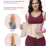 Waist Trainer for Women Body Shaper Corset Vest Tank Top with Steel Bones