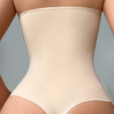 Women's Strapless Tummy Control One Piece Seamless Thong Shapewear Bodysuits