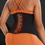 Women's Workout Sweat Waist Trainer Weight Loss Tummy Wrap Sports Belt With Buckle