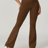 Crossover High Waist Hip Lift Quick Dry Yoga Flared Pants