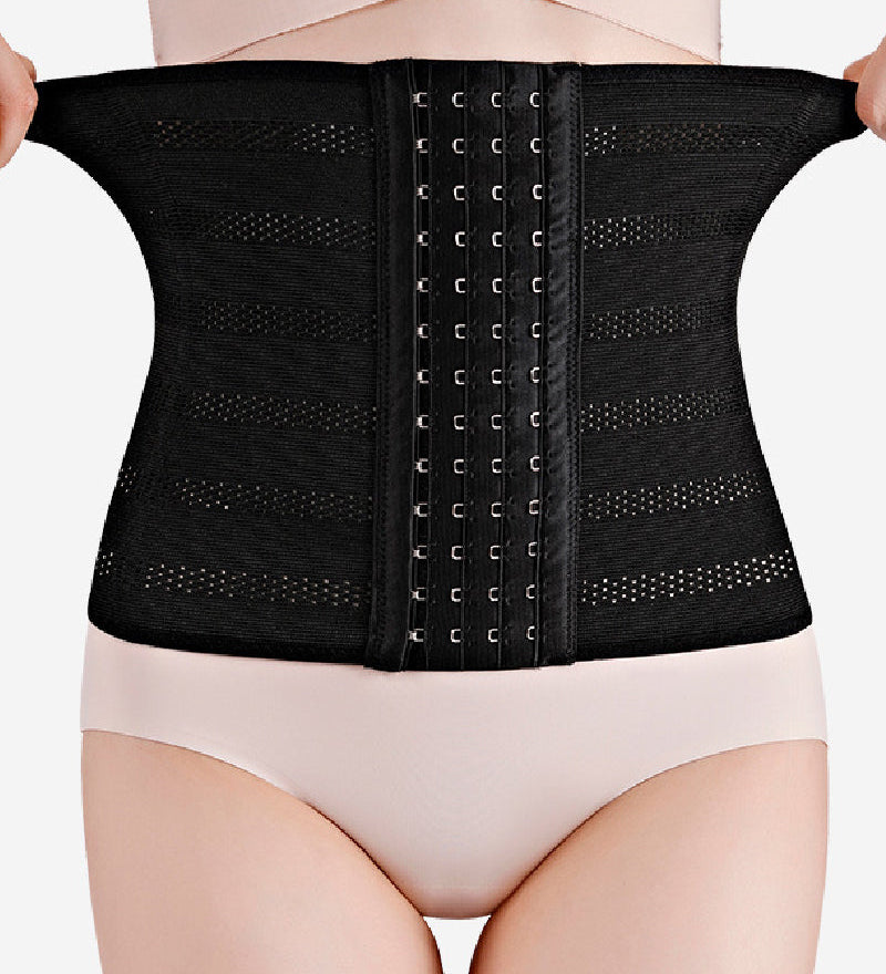 Women's Breathable Adjustable Hooks Waist Trainer Postpartum Tummy Slim Belt