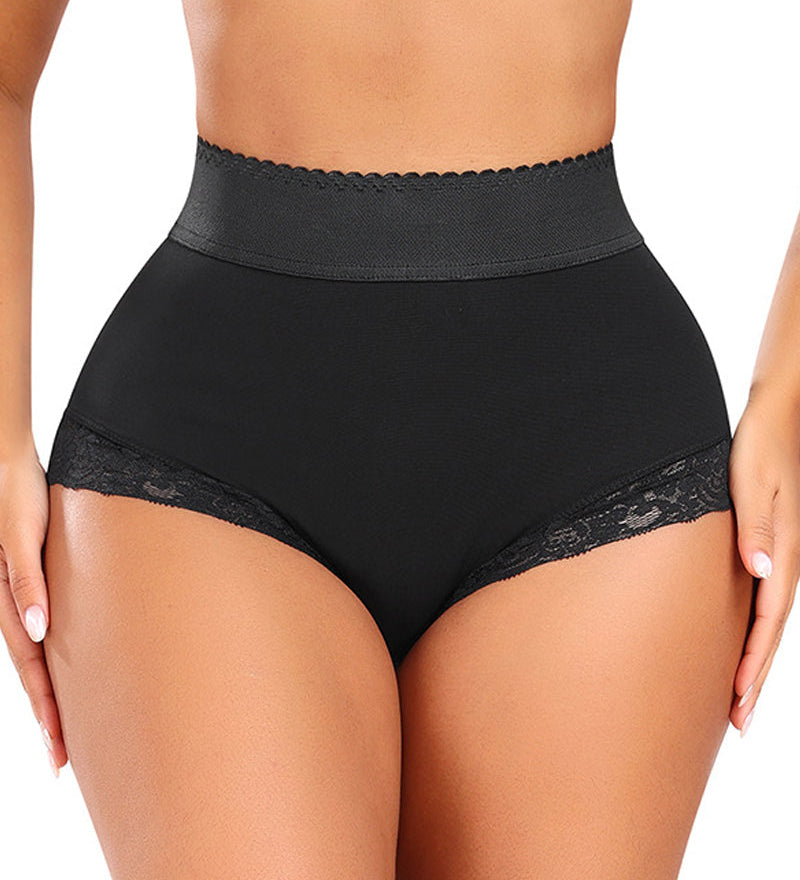 Women's Triangle Mid Waist Hip Lifting Tummy Control Shapewear Shorts