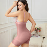 Sorelyne® Women's Rosybrown Open Bust Shapewear Zipper Body Shaper Bodysuit