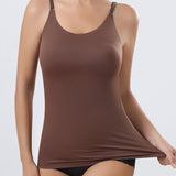 Women's Seamless Tummy Control Shapewear Tank Tops Low Back Compression Vest
