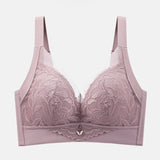 Push up Wireless lace Minimizer bra