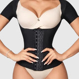 Sorelyne® Women Compression Waist Trainer Tank tops Under Bust with Short Sleeves