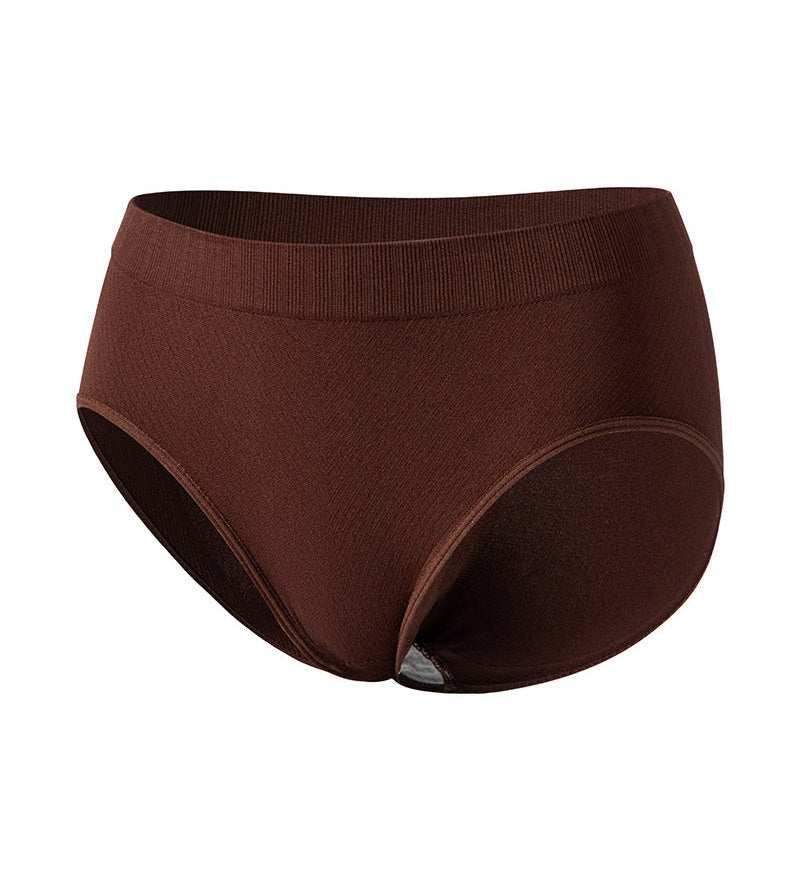 Women’s Solid Hip-Lifting Pure Cotton Slimming Briefs Seamless Low Waist Underwear