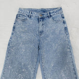 Sorelyne® Women's Fashion Versatile Wide Leg Jeans with Rhinestone