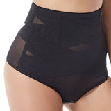 Women's High Elasticity Mesh Shaping Panties Cross Compression Belly T-Back Briefs