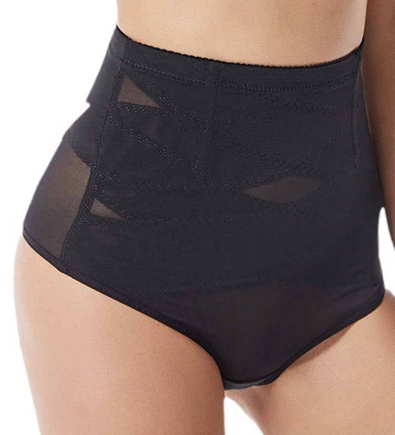 Women's High Elasticity Mesh Shaping Panties Cross Compression Belly T-Back Briefs