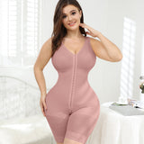Sorelyne® Rosybrown Chest-Packed Full Body Shapewear for Women Postpartum with Hook-Eye