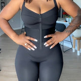 Sorelyne® Women's Sleeveless Jumpsuit Tummy Control One Piece Waistband Bodycon Yoga Romper