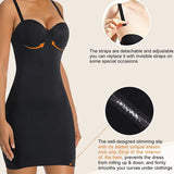 Smooth Full Slip Strapless Tummy Control Bodycon Shapewear Dresses With Built In Bra