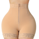 Sorelyne® Mid Waist Tummy Control Front Zipper High Compression Butt Lifter Shaper Girdles Shorts