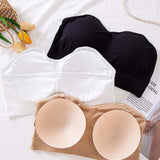 Women Strapless Push up Bra without Steel Ring Seamless tube top