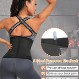 Working Out Sweat Waist Trainer Tummy Control Back Support Wrap Belt Corset